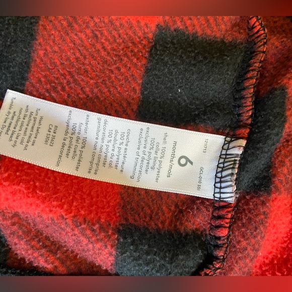 Lumberjack Vest Carter’s size 6 months - Picture 4 of 5